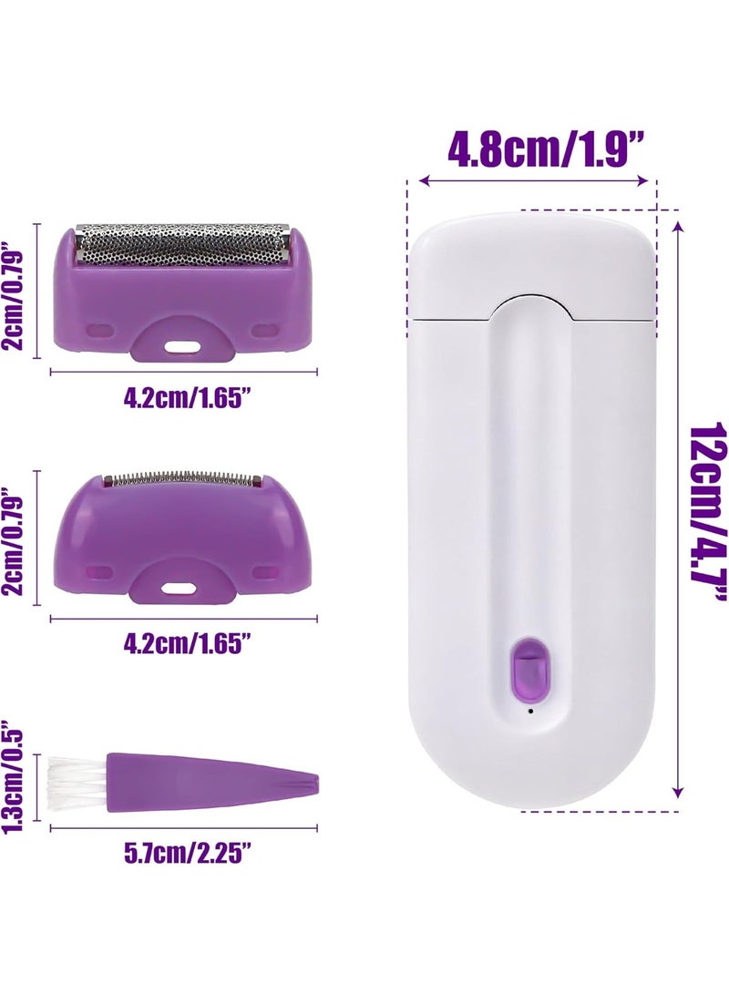 فينيشنج تاتش جهاز إزالة الشعر بالليزر للنساء - ماكينة حلاقة قابلة لإعادة الشحن وغير مؤلمة مزودة بضوء استشعار ذكي، أداة محمولة لإزالة الشعر باللمس للوجه والذراعين والساقين والجسم، لبشرة ناعمة كالحرير - Image 2